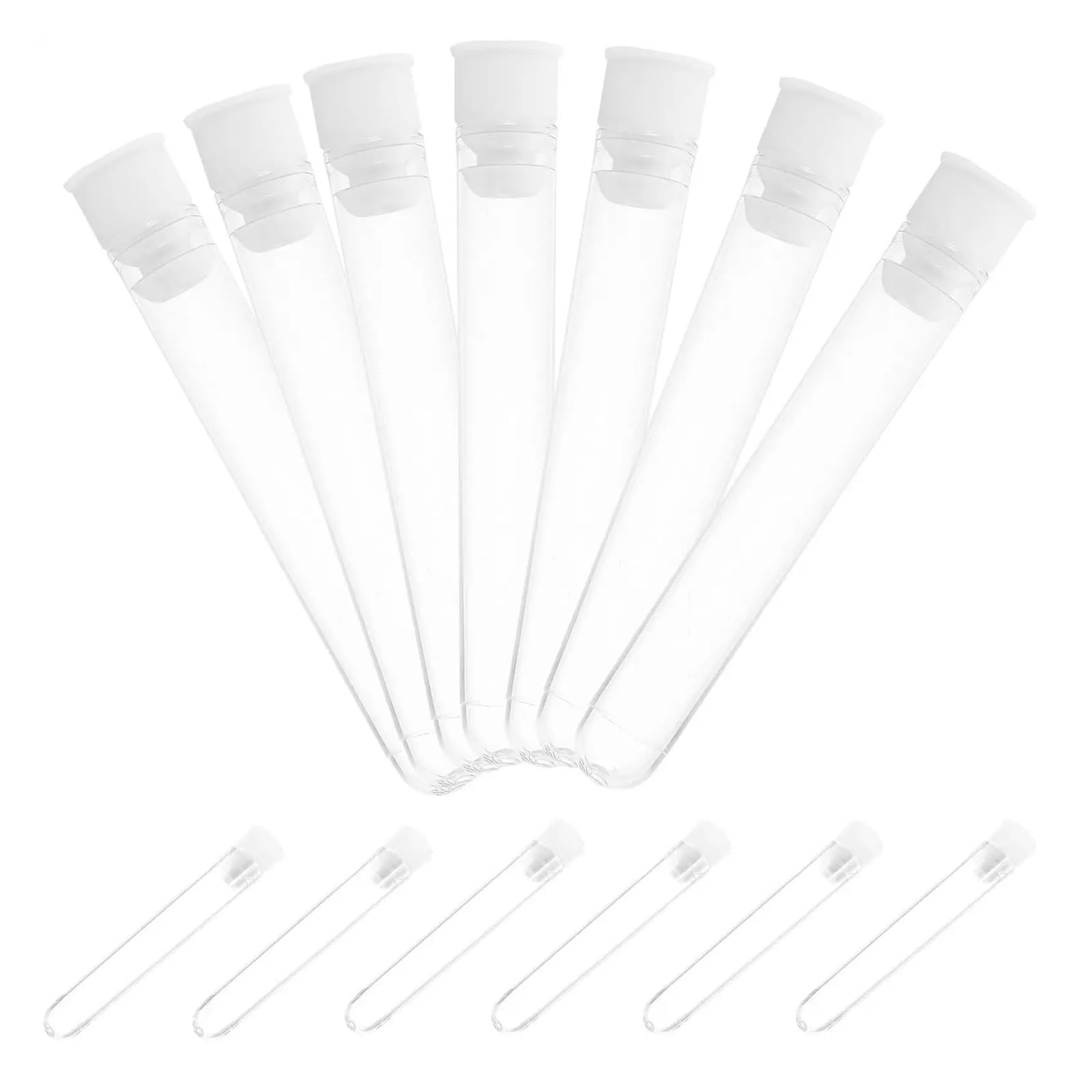 100 Pcs Hartplastik Reagenzglas Rohre Mit Deckel Cookie Container Luftdicht