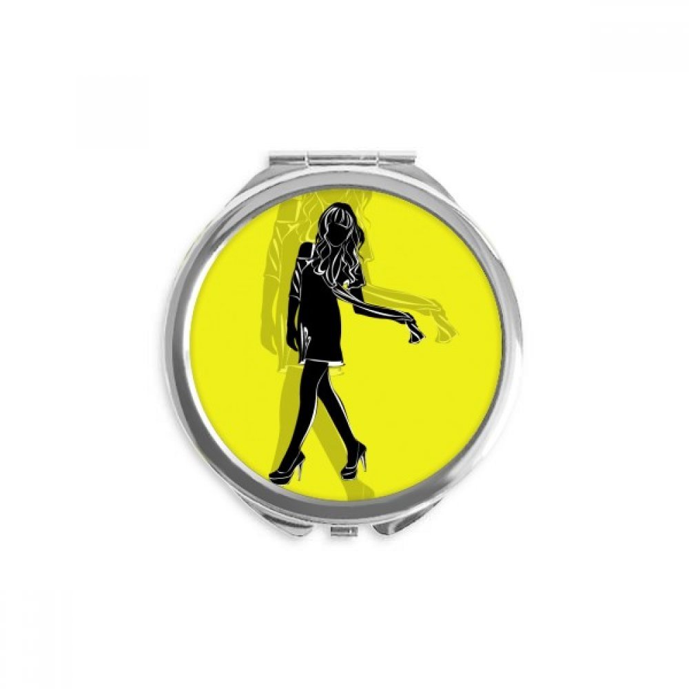 Miroir portable de poche rond résout vos retouches maquillage n'importe où