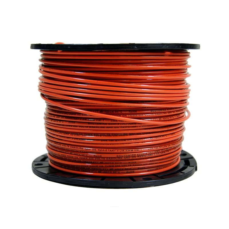 Paladin 12 AWG Gauge Copper Stranded Building Wire 500' FT Roll THHN/THWN 600 Volt - UL Listed (Black)