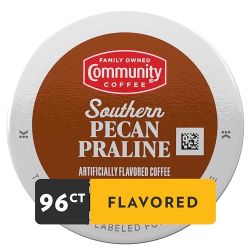 Image of Community Coffee Southern Pecan Praline Flavored 96 Count Keurig K-Cup Coffee Pods, Medium Roast, 24 Count (Pack of 4)