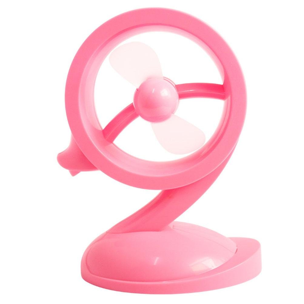 Ventilateur USB rose YL intelligent pour un bureau frais et connecté