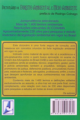 Dicionário de direito ambiental e meio ambiente