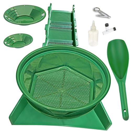 10-Piece Gold Panning Kit for Serious Prospectors: Includes 31
