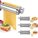Pasta Maker Attachments for KitchenAid Mixer Accessories, Including Pasta Sheet Roller Spaghetti Fet