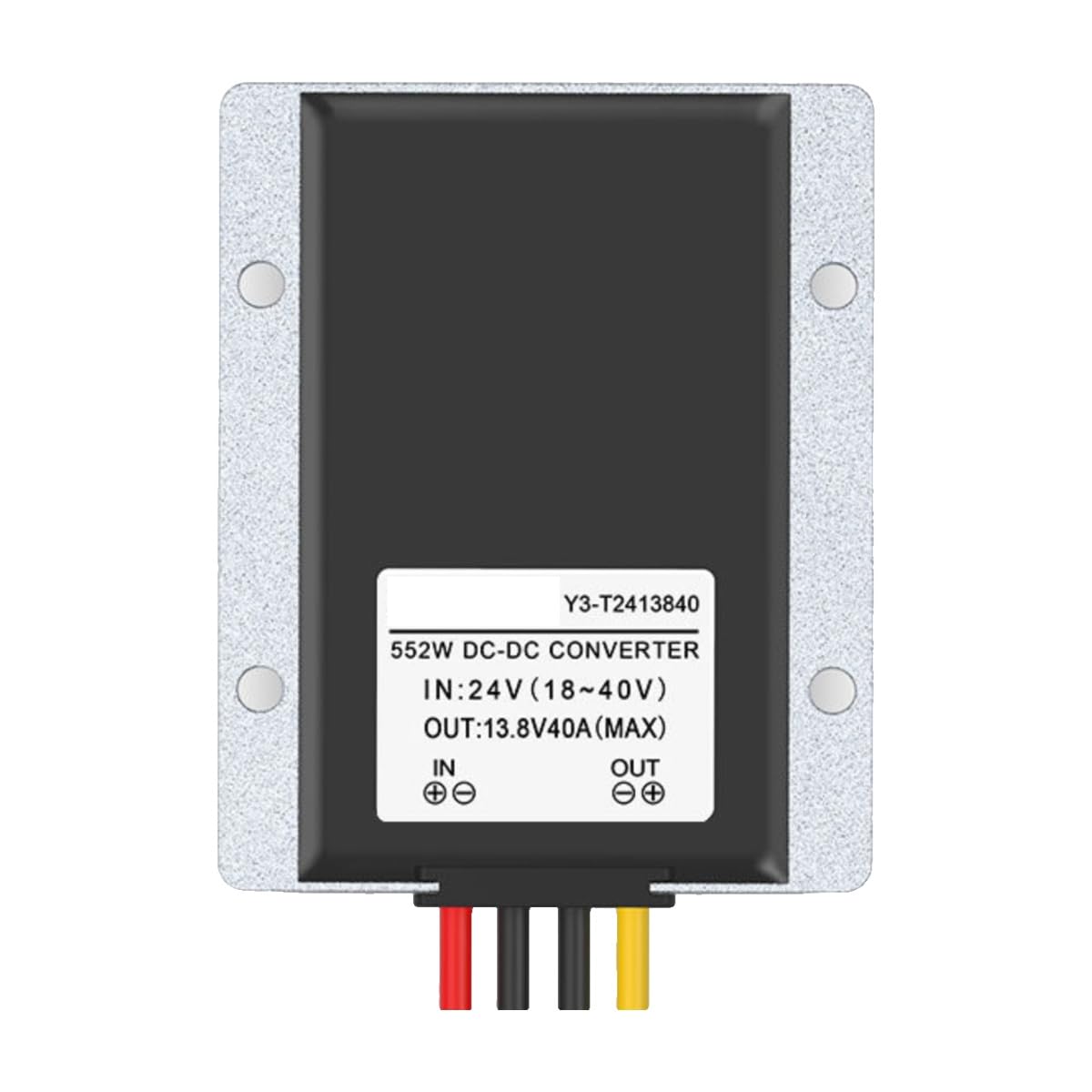 Convertidor 24V a 13,8V: módulo reductor 18V-40V para transformador de corriente continua 40A 2