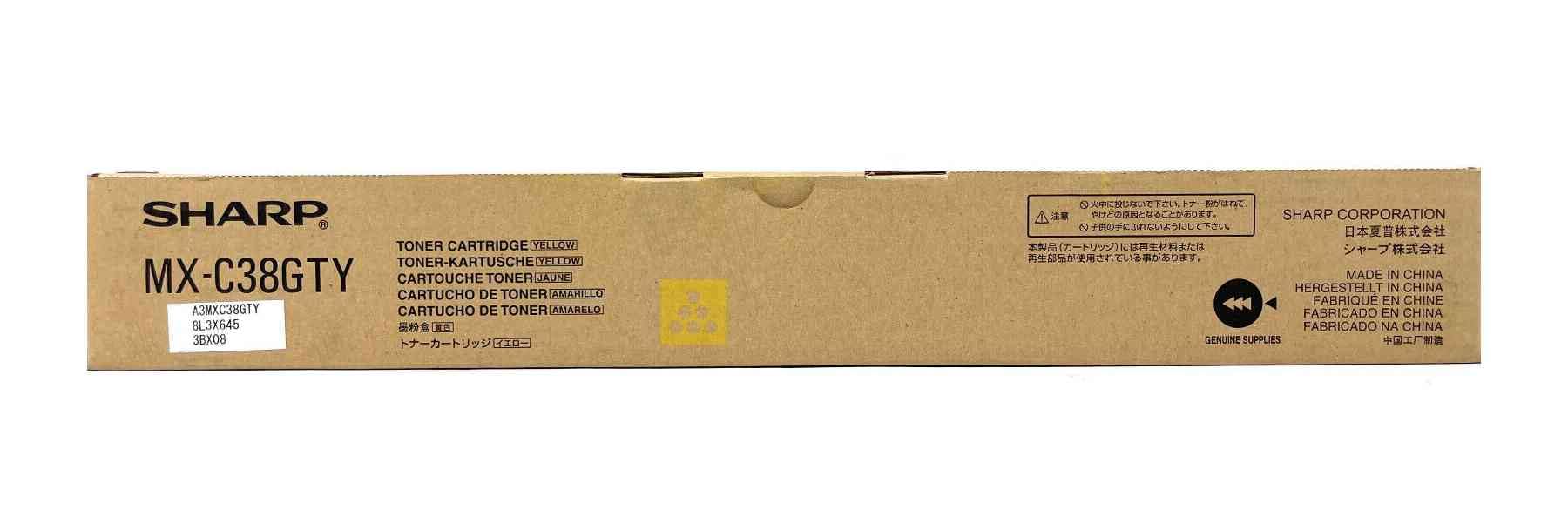 Sharp MX-C38GTY toner haute précision pour des documents sans bavure