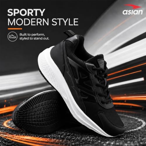 Image of ASIAN Wonder-34 Men's Running Shoes | Breathable Mesh Upper, Cushioned Sole, Lace-Up Comfort, Sports Shoes