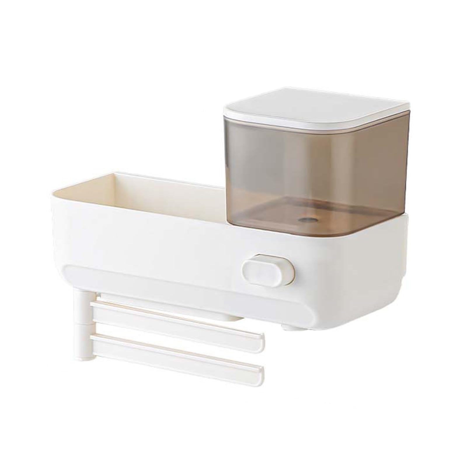 Nucelit Hygienic Drainage Storage Stand Sink Organiser with Soap Dispenser and Draining Rack Multifunctional Kitchen Accessories Dishwashing Liquid Holder