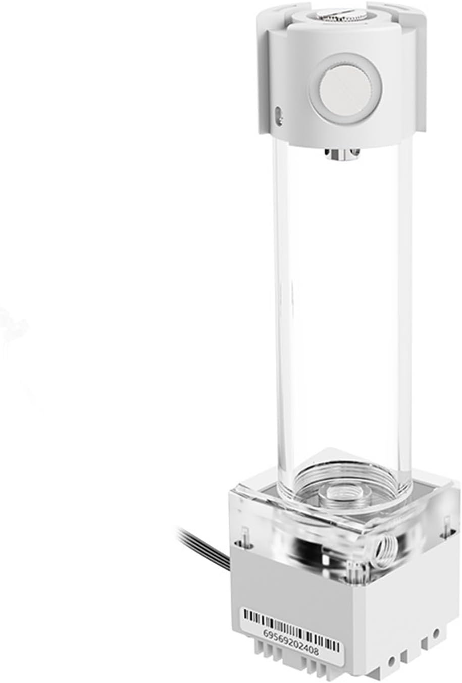 Computer Water Cooling Silent Water Pump Water Tank Integrated Built-in Defoamer Side Into The Water, PUB-FS6MA(290mm(Small 4pin),Silver no light)