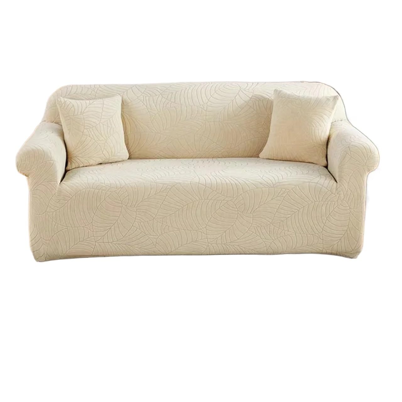 Couvercle de canapé élastique étanche beige pour salon d'angle en L