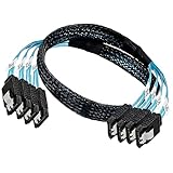 Haute Vitesse et Stabilité: Ces câbles SATA 7 broches garantissent une transmission des données à haute vitesse jusqu'à 6Gbps, assurant une connexion stable pour vos disques durs SSD, lecteurs optiques et autres composants. Idéal pour les serveurs, ces câbles offrent une performance fiable et rapide