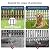 25 Pack Animal Barrier Fences, 1.25in Gap No Dig Garden Fence for Dog Rabbit, 17in (H) X 27ft (L) Rustproof Metals Ground Defense Border for Garden, Patio, Yard, Landscaping