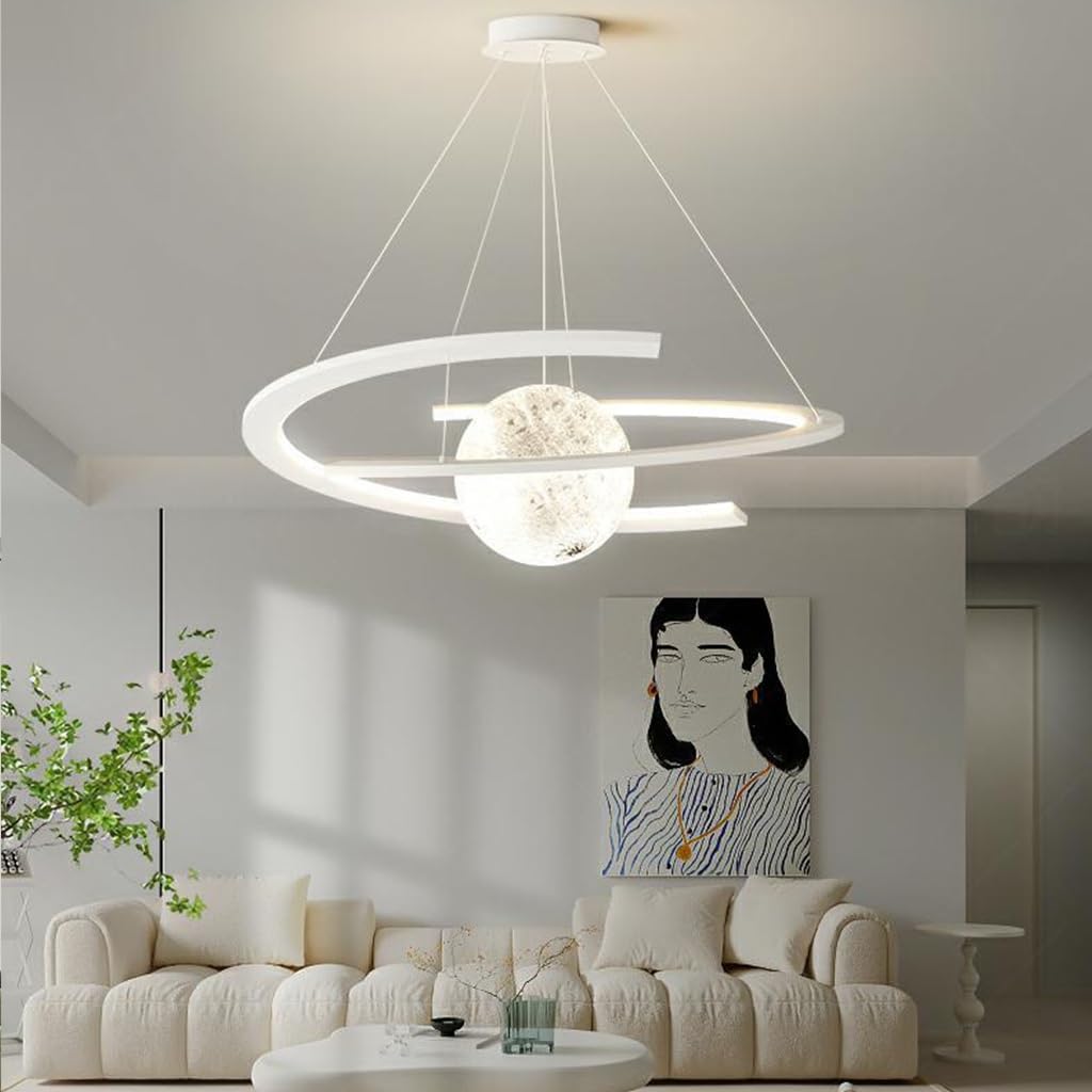 Lampe À Suspension Moderne, Lustre À Led, Éclairage À Suspension 20 W Pour Salon, Salle À Manger