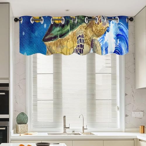 Cortinas de cocina para ventanas pequeñas que reducen el deslumbramiento solar 2
