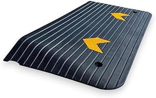 Rubber Wheelchair Ramp 10cm, Non-Slip Surface, 901 x 620 x 101mm, 400kg Capacity, Indoor/Outdoor Use