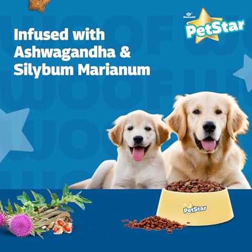 Image of Mankind PetStar Starter Dry Dog Food (High Protein) for Mother & Puppy, 1kg Pack | Improves Muscle & Strength, Supports Immunity, Protects Liver & Kidney | Gestation /Lactation Support