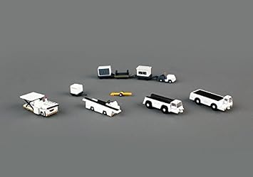 Airport Support Equipment Set of 10 Pieces Gemini 200" Series Diecast Models by GeminiJets