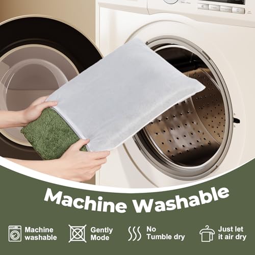 TYUU Sage Green Bathroom Rugs, Ultra Soft Bath Rugs Non Slip Washable, Super Absorbent Quick Dry Small Bath Mat with Rubber Backing for Bathroom Floor, Shower, or Sink, Sage Green 16" x 24" by TYUU - Used condition - Image 6