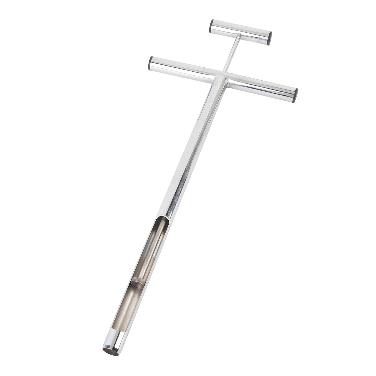Sonda do Pobierania Próbek Gleby, Próbnik z Uchwytem T ze Stali Nierdzewnej z Wyrzutnikiem do Trawnika Ogrodowego, Zestaw do Badania Gleby Wielokrotnego Użytku do Pielęgnacji