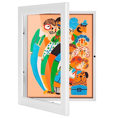 Wuirccx 8.5X11 Kids Art Picture Frame,Front Opening With Hd Glass,Horizontal And Vertical Art Display For Kids Artwork,Photos,Crafts,Drawing Frame(White,1-Pack) #TOP7