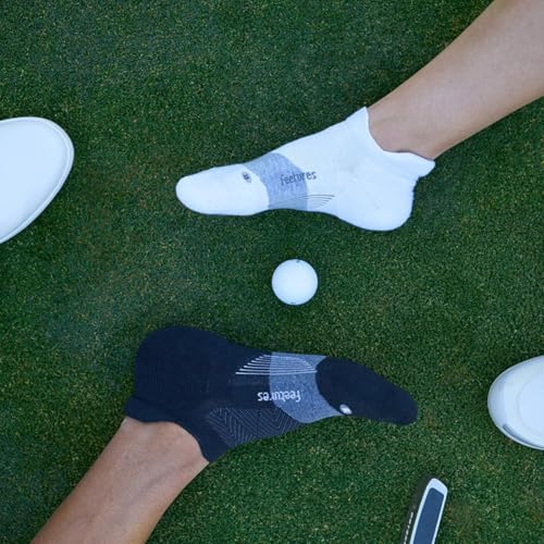Image of Feetures Elite Golf Max Cushion Tab Ankle Socks - Sport Sock with Targeted Compression