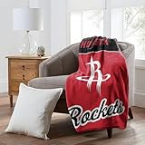 Northwest Houston Rockets NBA Officially Licensed 46″×60″ Microfiber Throw Blanket – All Team Logos & Colors – Cozy Game Day Throw for Fans, Living Room, Couch & Dorm