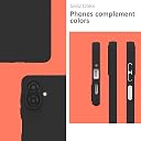 YATWIN Silicone Case for Samsung Galaxy A07 4G, Soft-Touch, Shockproof, DustProof, Antiskid Phone Cover for Samsung Galaxy A07 4G - Black gallery image