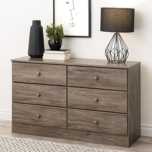 Prepac Astrid 6-Drawer Dresser, Drifted Gray #TOP6