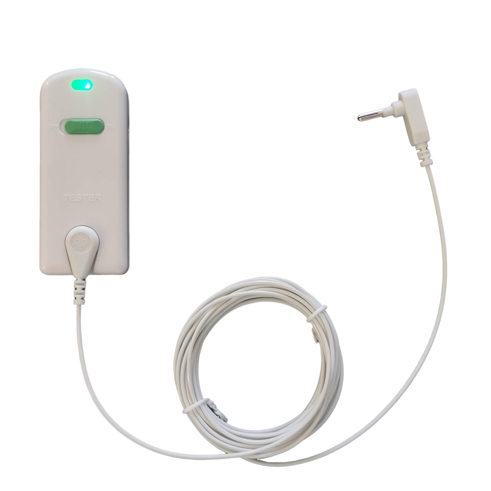 Grounding Continuity Tester with 15ft Grounding Cord, Conductivity Tester for Grounding Products, Mats,Sheets,Pads,Wristband,Blankets,Pillow Case,Wire