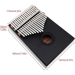 Générique Mini Finger Kalimba Thumb Piano 17 Touches Kalimba Single-Board Acajou Thumb Piano Mini Instrument à Clavier… - Les Beatles, Paul McCartney, John Lennon, RIngo Starr, George Harrison Générique Mini Finger Kalimba Thumb Piano 17 Touches Kalimba Single-Board Acajou Thumb Piano Mini Instrument à Clavier… – Image 2