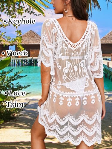 Sexy Beach Cover Up,Sheer Lace Boho Dress Women,Festival Country Concert Outfits One Size 0-103