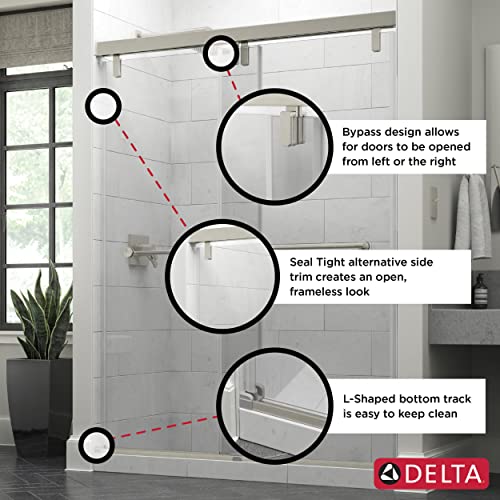 Delta Smcc606-Brz-R Classic Sliding Shower Door, Bronze #TOP6