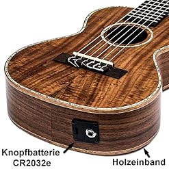 Batking Guitalele Professional Classical Acoustic Guitarlele électrique 6 cordes Petit voyage Guitalélé Electro Ukulélé… – Image 5