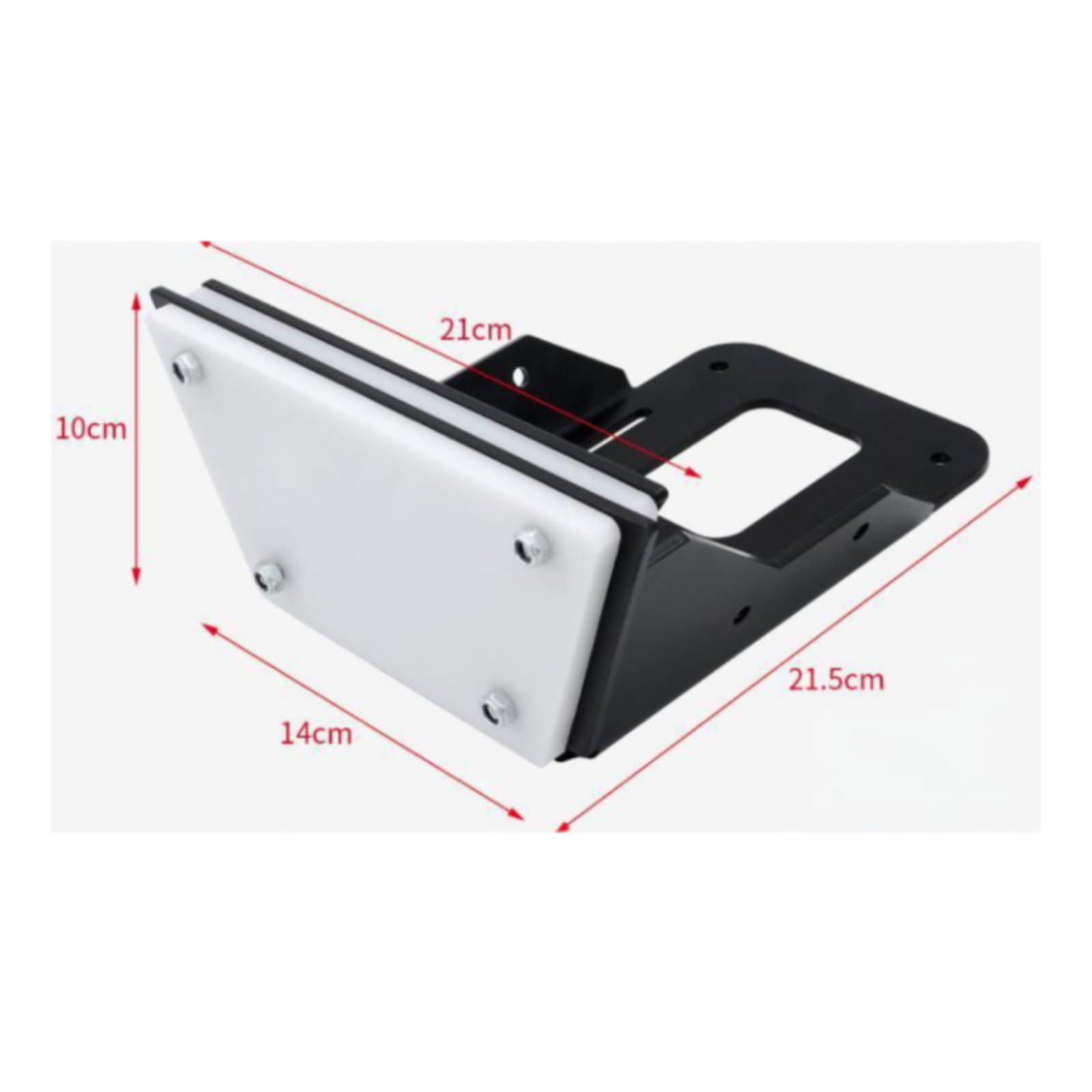 Baoblaze Staffa Motore Fuoribordo Supporto Motore Barca Struttura Rinforzata Alluminio Antiurto Staffa Trasom Adatta per Fissaggio Poppa Uso Barca Pesca , 6HP