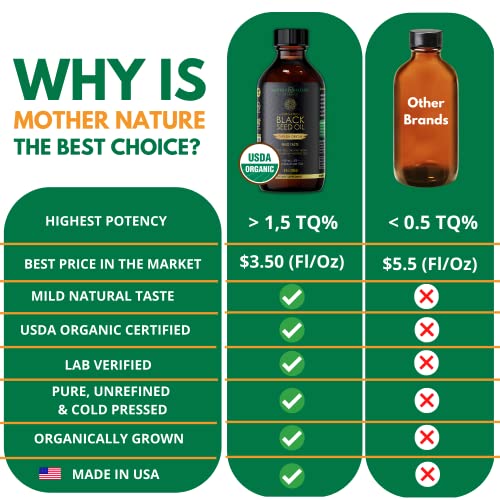 Organic Turkish Black Seed Oil Liquid 8 Oz - 100% Virgin & Cold Pressed Nigella Sativa Oil W/Omega 3 6 9 For Hair & Skin Care, With High Tq For Joints Health, Boost Immune Defense & Overall Wellness #TOP5