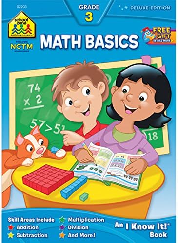 SCHOOL ZONE PUBLISHI WORKBOOK MATH GRADE 3