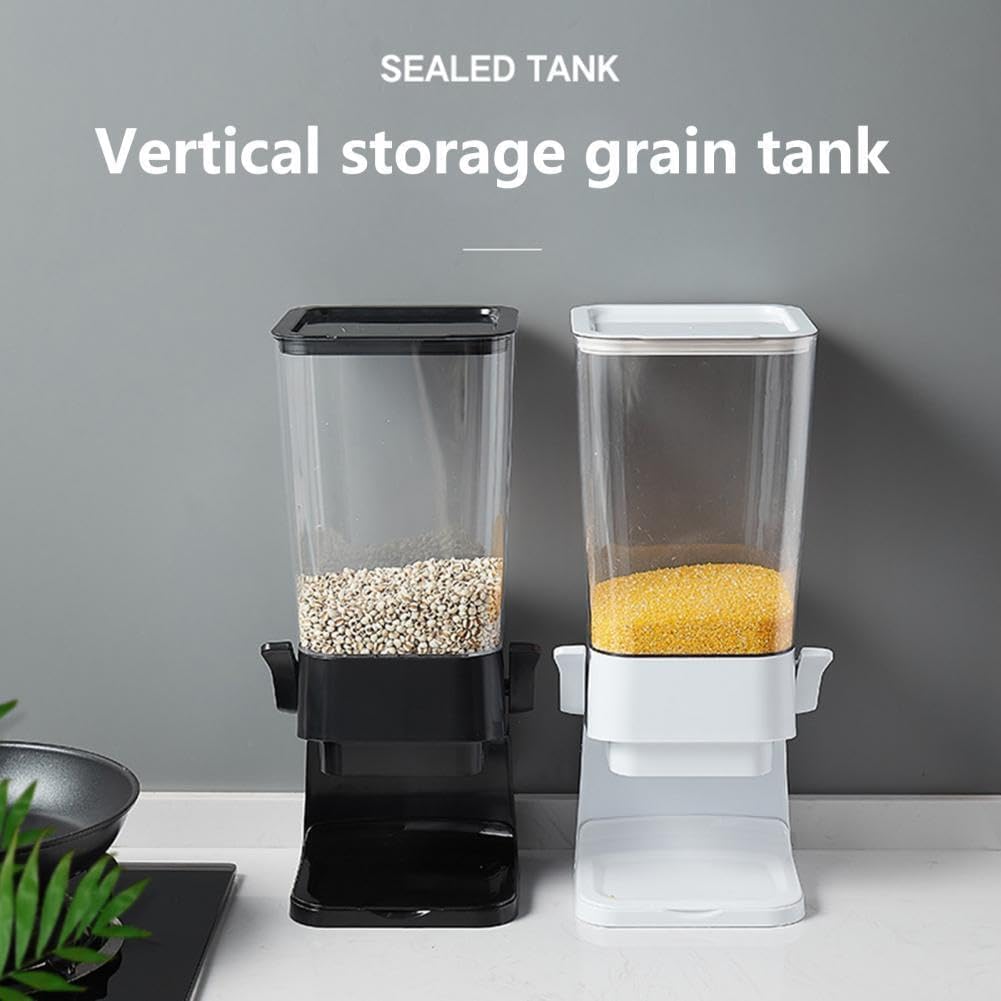 Dispenser for cereali Dispenser for cereali da banco Dispenser for cereali da 5,5 l Coperchio sigillato Scatola trasparente multifunzionale di grande capacità Contenitore for alimenti secchi riutilizz