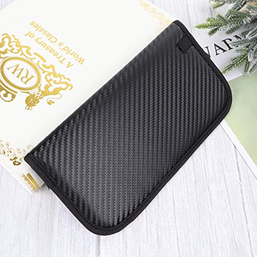 Hemobllo Faraday Bolsa bloqueadora de sinal, fibra de carbono, dispositivo blindagem para celular, G