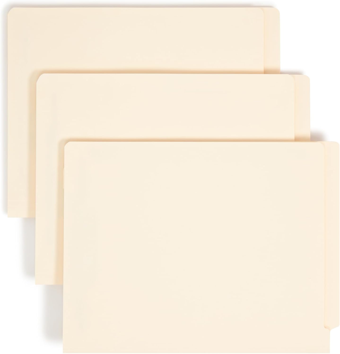 Smead End Tab Fastener File Folders, 50 Count, Manila, Reinforced Straight-Cut Tabs, 4 Fasteners, Letter Size (34220)