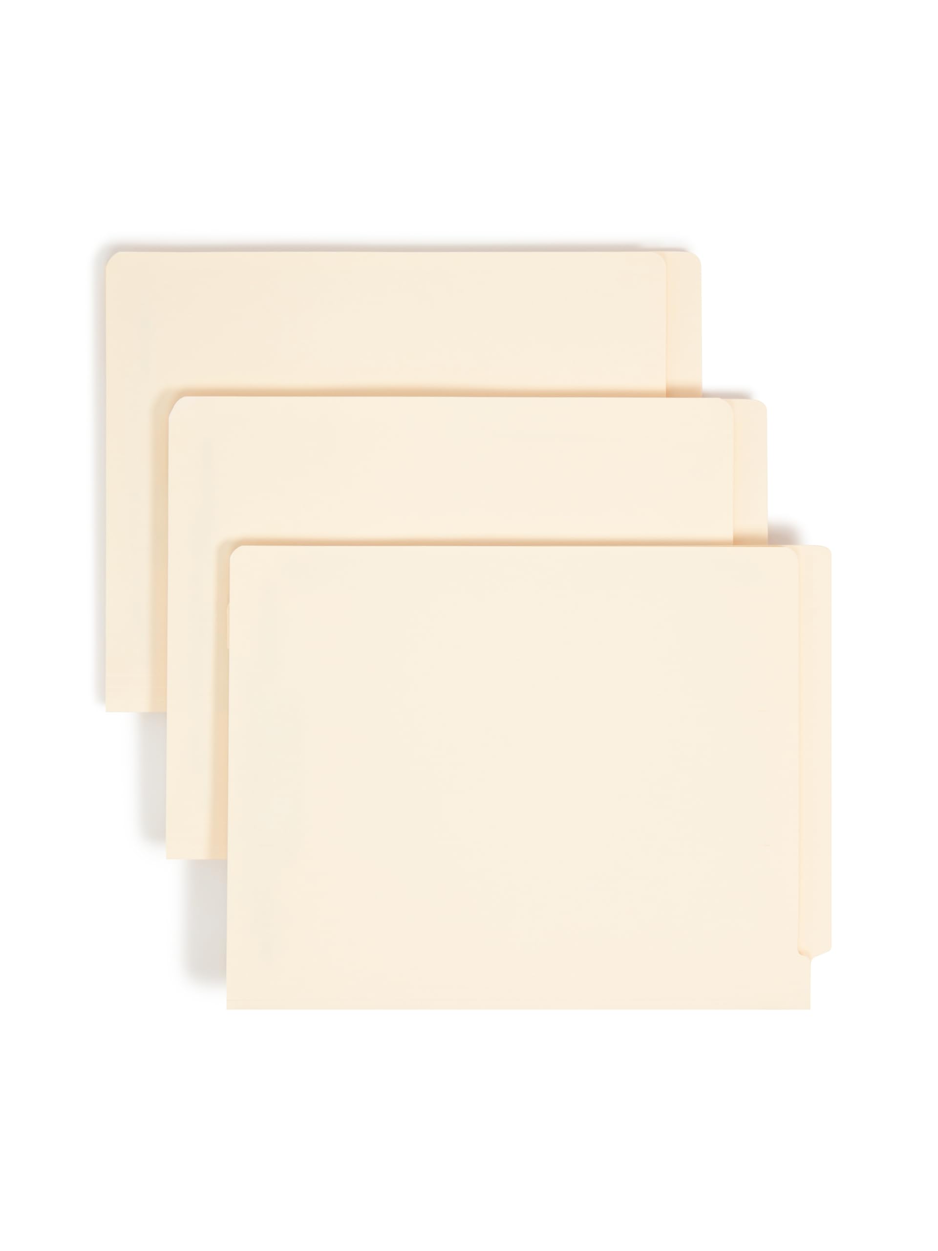 Smead End Tab Fastener File Folder with Divider, Shelf-Master Reinforced Straight-Cut Tab, 2 Fasteners, 1 Divider