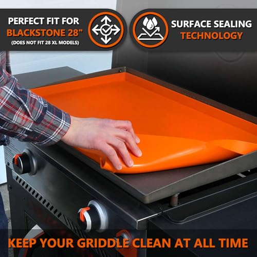 28" Silicone Griddle Mat for Blackstone 28 Inch Grill, Heavy Duty Food Grade Silicone Griddle Cover, Protect Your Grill from Dirt & Rust All Year Round by Protebox - Image 2