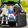 RAYMACE Padded Stroller Travel Bag for Airplane,Stroller Gate check bag with Wheels Fits UPPAbaby Vista V2,Cruz V2(Remove Rear Wheels), Travel Safe Protection Storage Bag, Patterned Design,Black