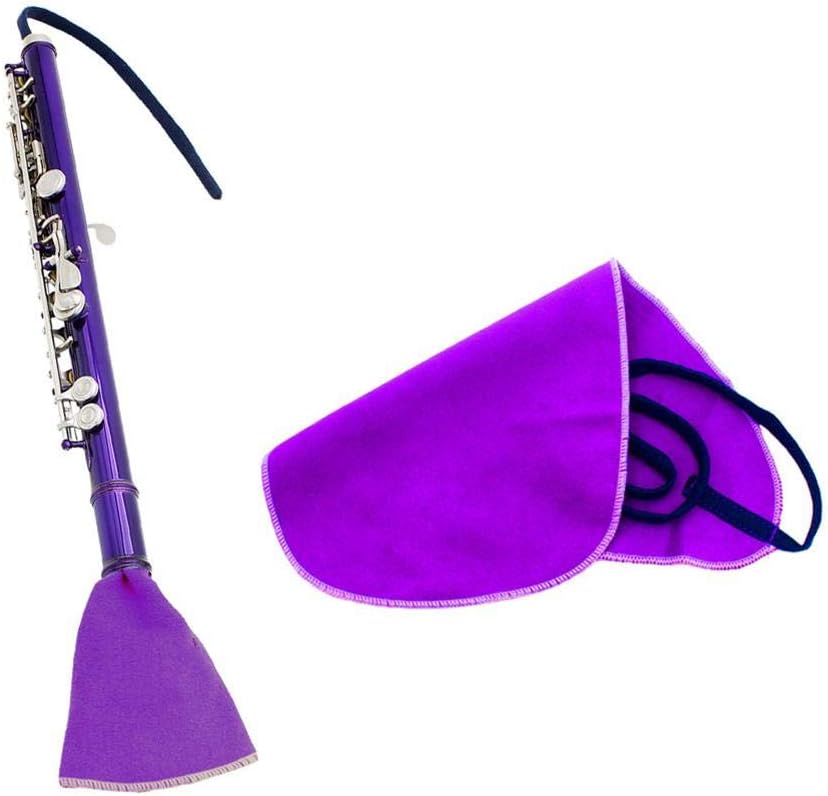 Woodwind Cleaning Cloth, Gentle Microfiber Material Protects Delicate Instruments Microfiber Swab Soft Absorbent for Musicians Students Bands Practice Concerts Travel Maintenance