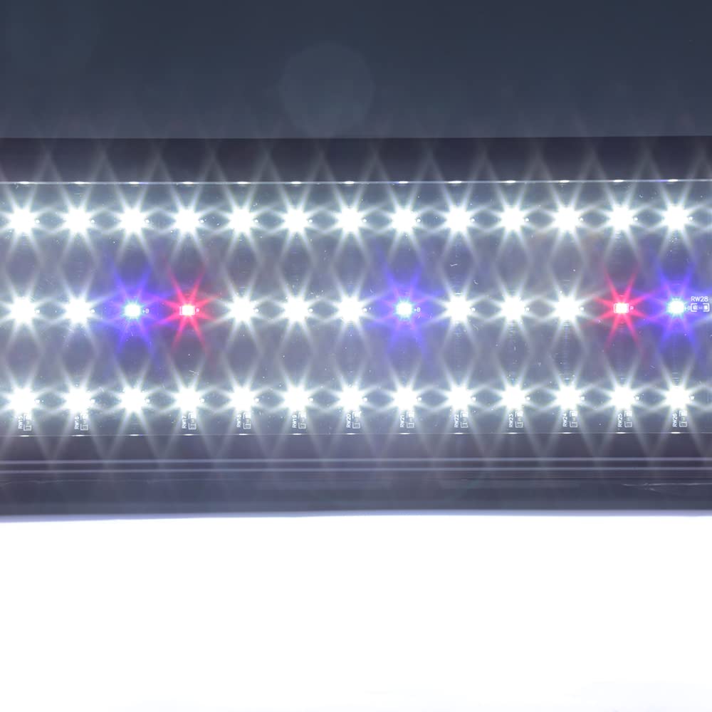 Lampa akwariowa LED, 90 cm, oświetlenie akwarium, rampa LED do akwarium z wbudowanym ściemniaczem, światło pełne spektrum akwarium do akwarium