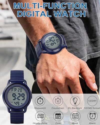Image of Juboos Mens Digital Watch 1.5'' Dial Sports Waterproof