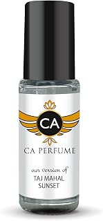 CA Perfume Impression of Taj Mahal Sunset for Women Perfume Oil Floral Fruity Scent Long Lasting Perfumes for Women Travel Size Mini Perfume Sample TSA Ready Body Oil Roll-on 0.14 Fl Oz 4ml