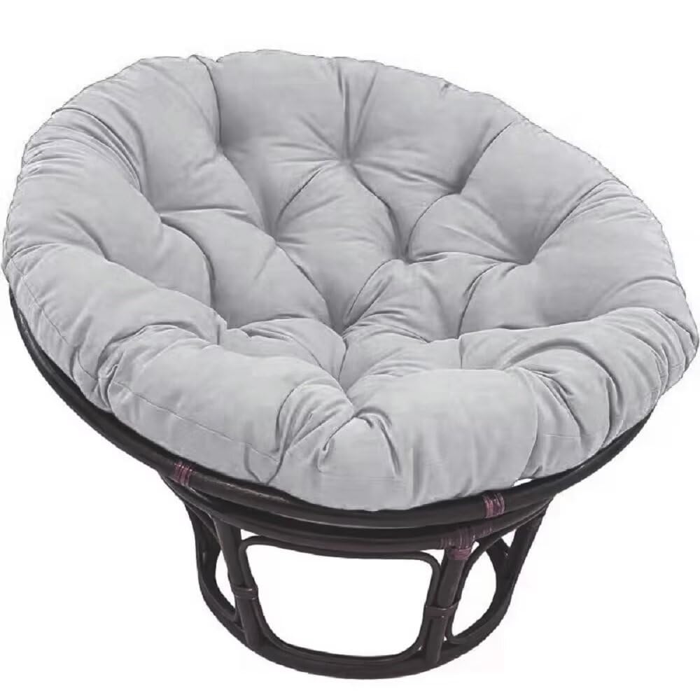 Coussin de sol rond en fourrure haut de gamme résistant aux UV et à l'eau