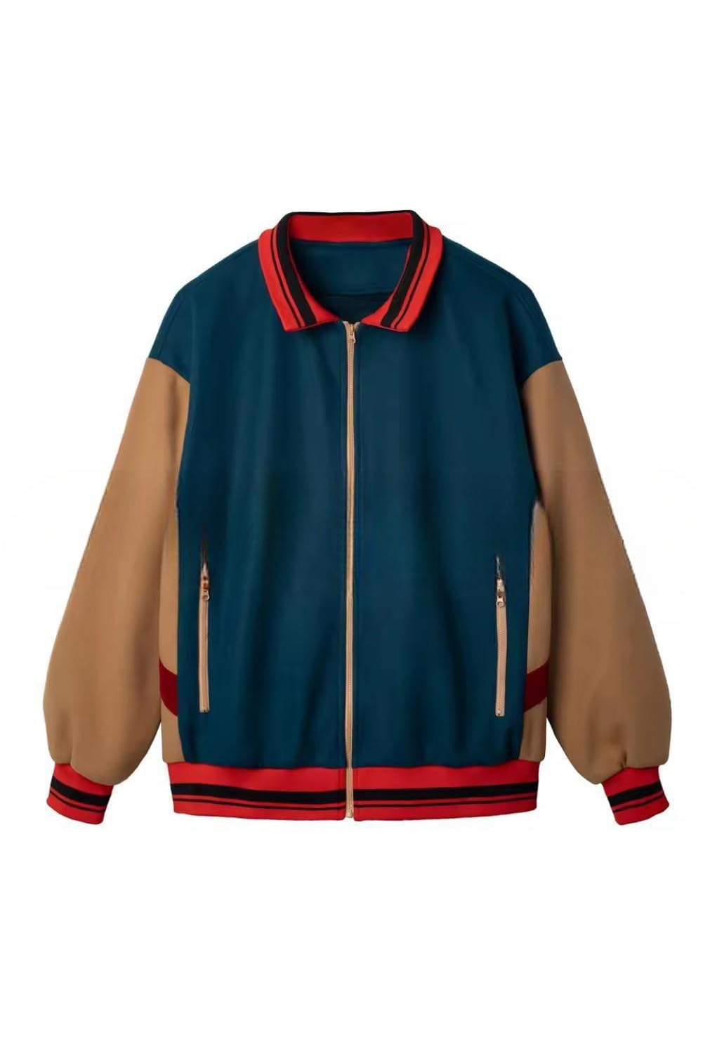 Ubaywey Will Cosplay Byers Costume Coat Jacket Sweatshirt Long Sleeve Zip Up Top Men's Halloween Carnival Outfits, blue, S