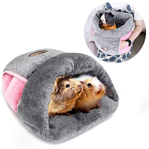 RANYPET Guinea Pig Bed - Cave Beds Cozy House Bedding for Small Animal Squirrel Chinchilla Ferret Hedgehog Cage Accessories Cover