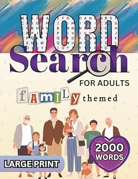 Family themed Word Search for Adults: Large Print Word Puzzles